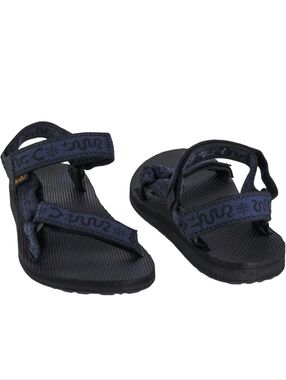 Teva Mens Size 13 Original Universal Navy Blue Black Strap Shoes Sandals